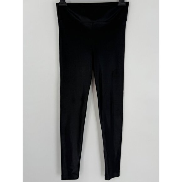 Koral Black Shiny High Waist Sexy Casual Athletic Athleisure Wear Leggings - Picture 3 of 14